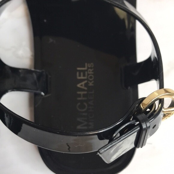 Michael kors MK Jelly aliza sandal with bow front and buckle size 5 - Picture 10 of 11